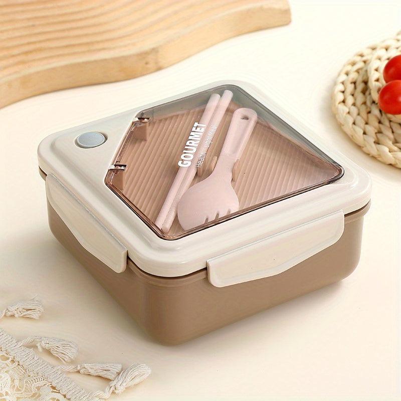 Large Capacity Divided Lunch Box Set - Microwave Safe Leakproof