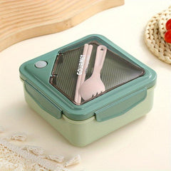 Large Capacity Divided Lunch Box Set - Microwave Safe Leakproof
