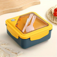 Large Capacity Divided Lunch Box Set - Microwave Safe Leakproof