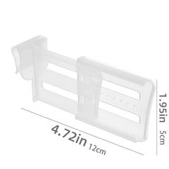 4pcs Extendable Plastic Fridge Partition Keep Food Organized