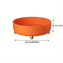 Rotating Turntable Kitchen Cosmetic Storage Tray Non-Slip