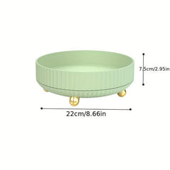Rotating Turntable Kitchen Cosmetic Storage Tray Non-Slip