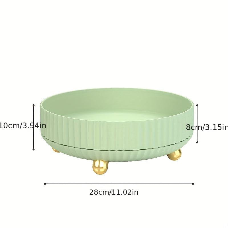 Rotating Turntable Kitchen Cosmetic Storage Tray Non-Slip