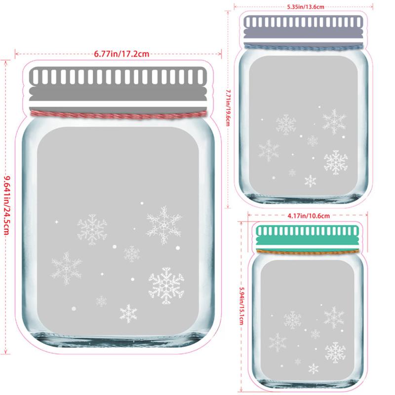 10pcs Mason Jar Shaped Food Sealed Bags