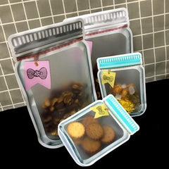 10pcs Mason Jar Shaped Food Sealed Bags