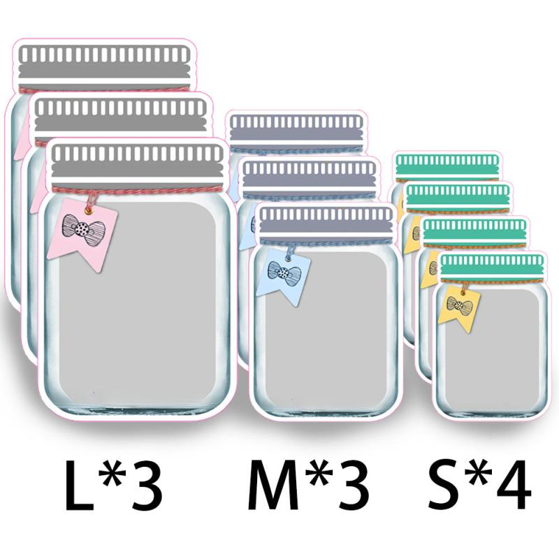 10pcs Mason Jar Shaped Food Sealed Bags