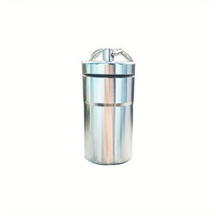 Metal Waterproof Sealed Pill Holder Keychain Travel Storage Jar