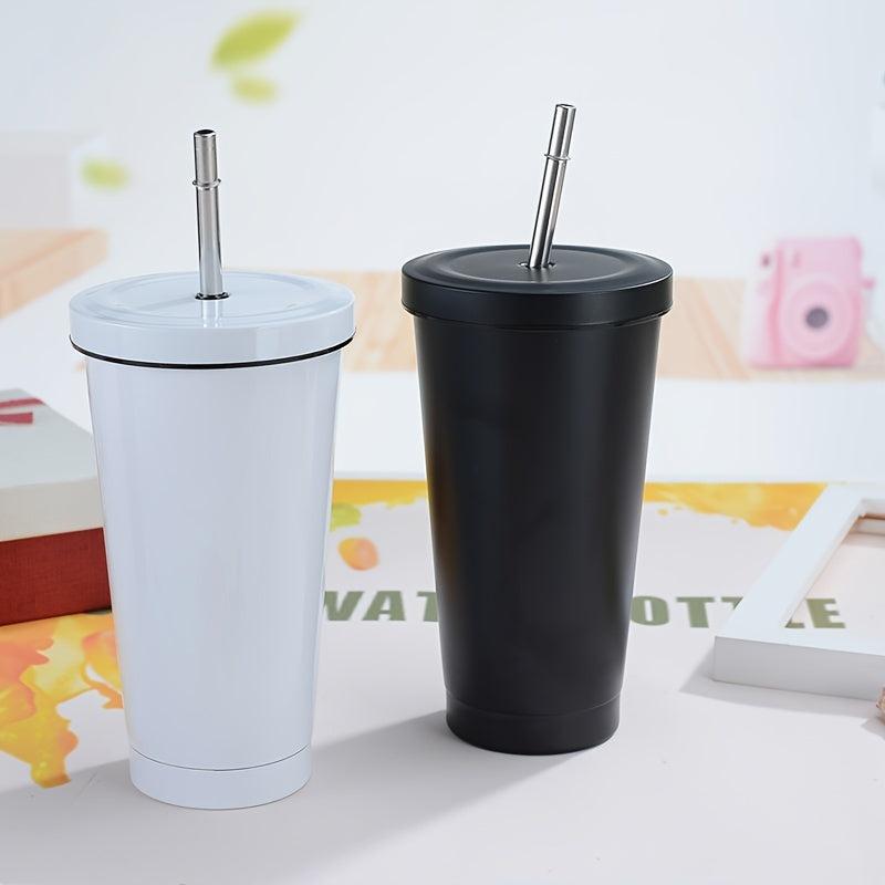 500ml Stainless Steel Insulated Iced Coffee Tumbler