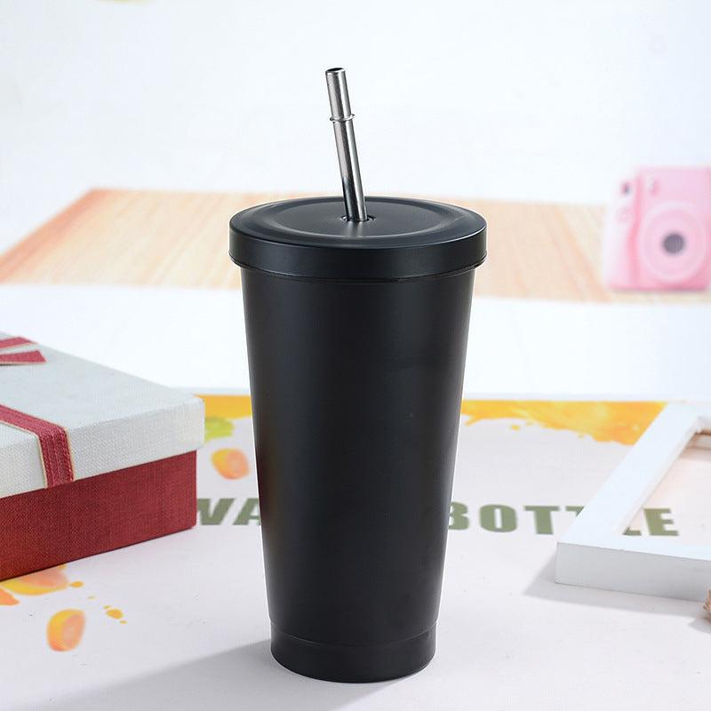 500ml Stainless Steel Insulated Iced Coffee Tumbler