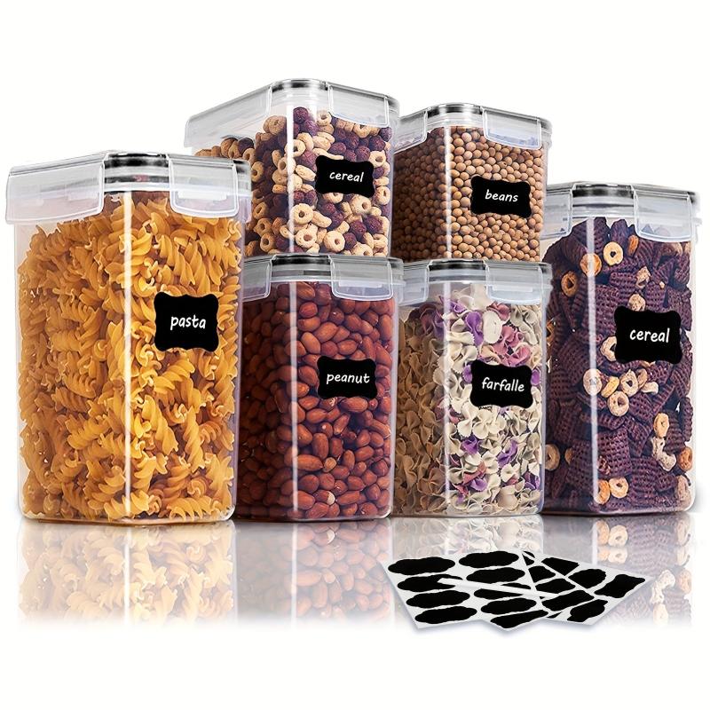 6pcs BPA-Free Airtight Containers - Ideal for Candy, Cereal, Pasta