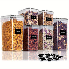 6pcs BPA-Free Airtight Containers - Ideal for Candy, Cereal, Pasta