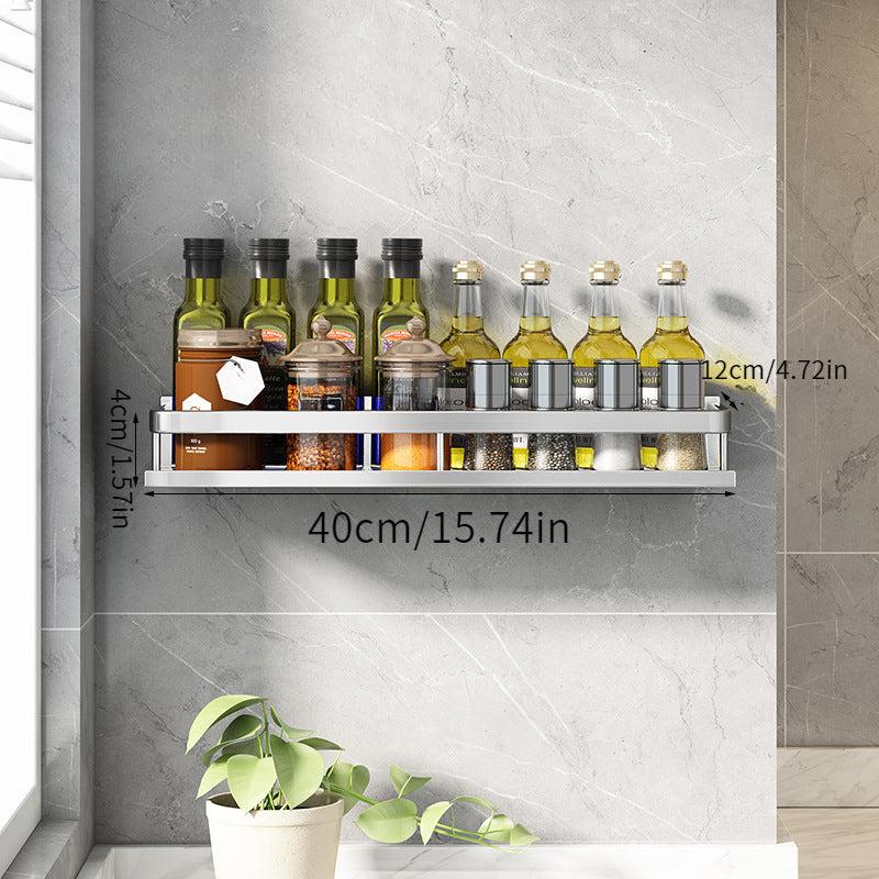 Stainless Steel Spice Rack and Condiment Storage Holder for Kitchen