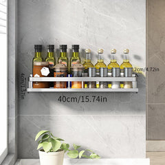 Stainless Steel Spice Rack and Condiment Storage Holder for Kitchen