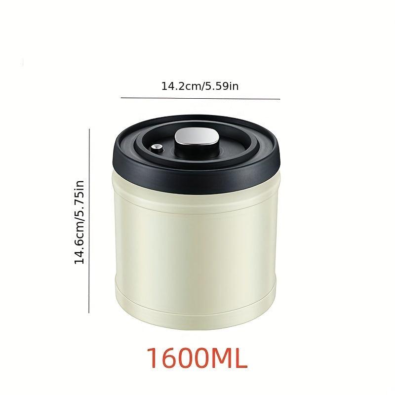 Stainless Steel Vacuum Can for Coffee Beans Tea Leaves Nuts and Snacks