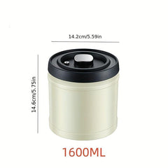 Stainless Steel Vacuum Can for Coffee Beans Tea Leaves Nuts and Snacks
