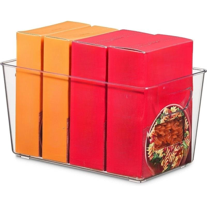 Stackable Plastic Pantry Organizer for Food Fruit Beverage Storage