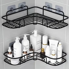 Bathroom Shelf Shower Caddy Rack Kitchen Punch Storage Rack Holder