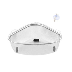 Stainless Steel Kitchen Sink Drain Basket Triangle Food Peel Egg Filter