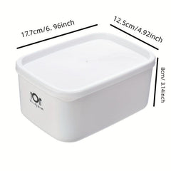 Rectangular Sealed Crisper Lunch Box Leakproof Container for School and Work