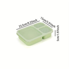 Wheat Straw Divided Bento Box Japanese Style Lunch Box Leakproof