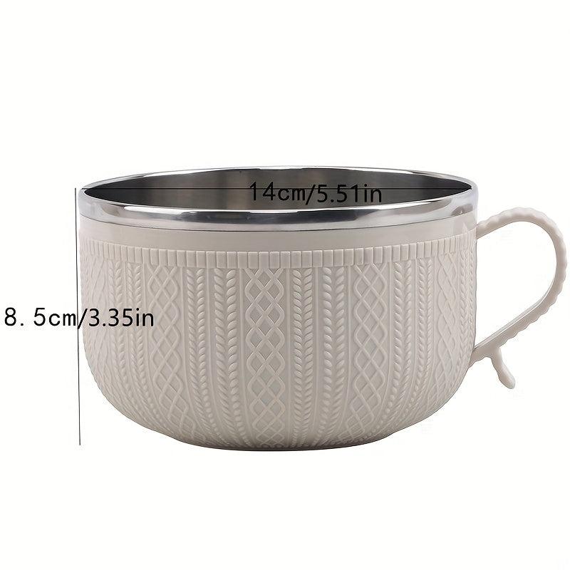 Stainless Steel Cartoon Noodle Bowl with Lid Insulated Lunch Box