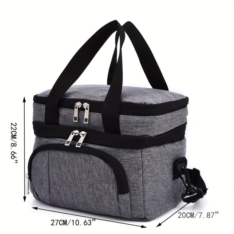 Double Layer Ice Pack Outdoor Picnic Bag Lunch Box Waterproof Bag