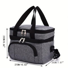 Double Layer Ice Pack Outdoor Picnic Bag Lunch Box Waterproof Bag