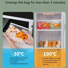 Leak Proof Freezer Bag for Liquid Lunch Fresh Keeping