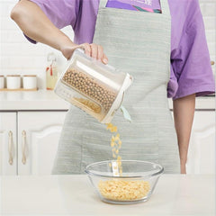3-Grid Food Storage Containers with Lids - Airtight, Clear, Moisture-Proof