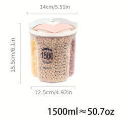 3-Grid Food Storage Containers with Lids - Airtight, Clear, Moisture-Proof