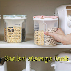 3-Grid Food Storage Containers with Lids - Airtight, Clear, Moisture-Proof