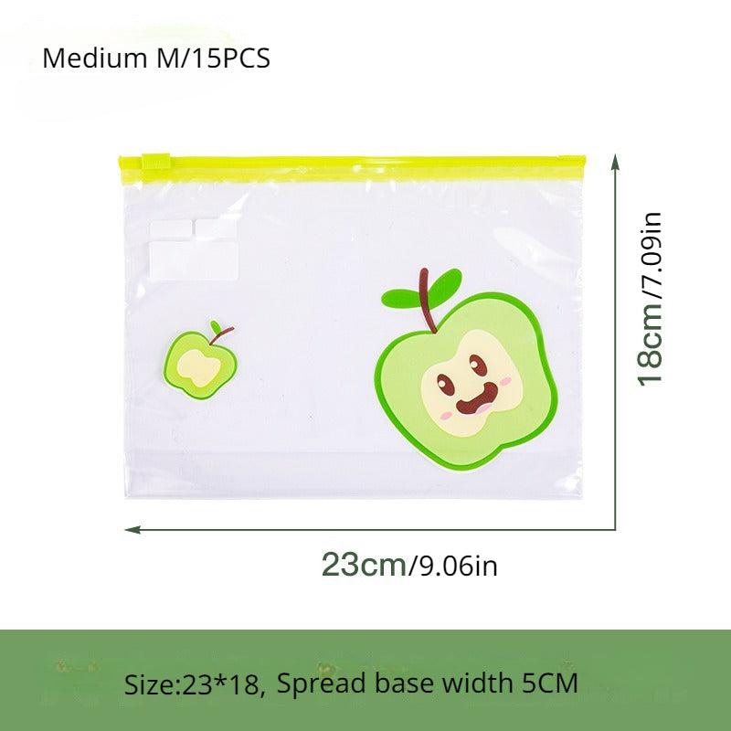 20pcs Fruit & Vegetable Sealed Freezer Bags - Anti-odor Leak Proof