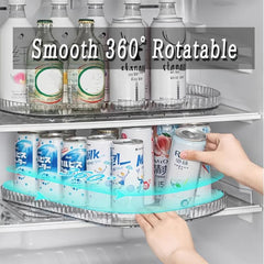 Refrigerator Lazy Susan Turntable Organizer for Condiments