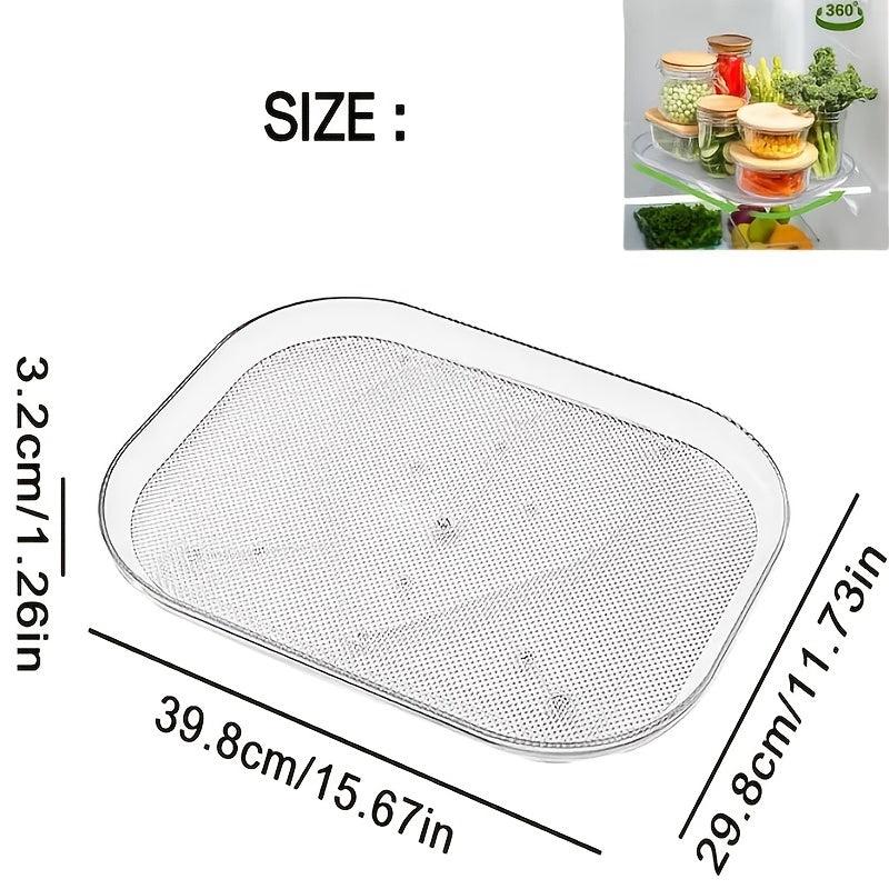 Refrigerator Lazy Susan Turntable Organizer for Condiments