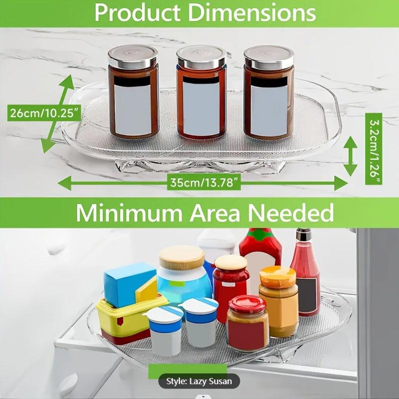 Refrigerator Lazy Susan Turntable Organizer for Condiments