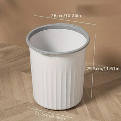 Good looking trash can with pressure ring, large capacity