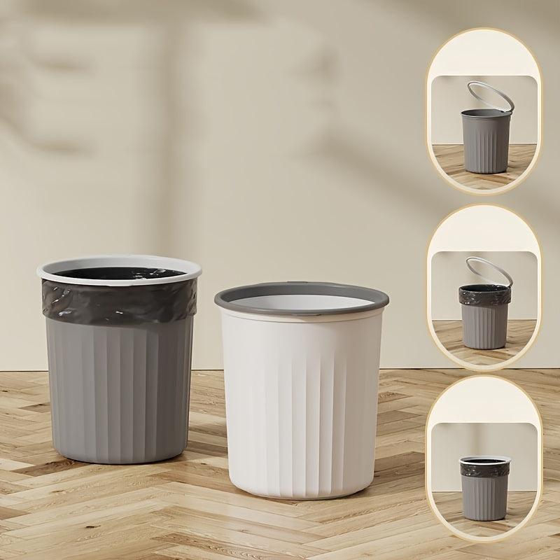 Good looking trash can with pressure ring, large capacity