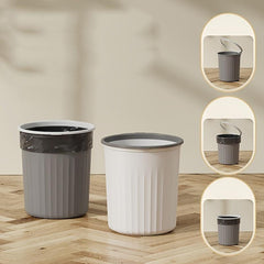 Good looking trash can with pressure ring, large capacity