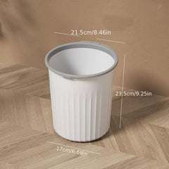 Good looking trash can with pressure ring, large capacity