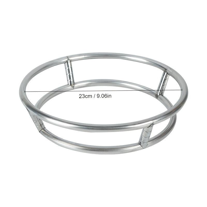 Stainless Steel Pot Rack Double Layer Insulated Pot Ring Kitchen Storage