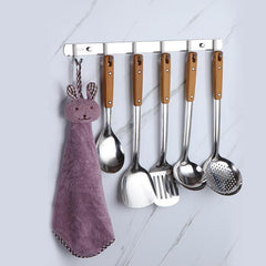 2pcs Space Aluminum Hook Bathroom Towel Hook Living Room Door Back Clothes Hook