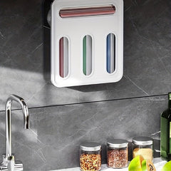 Ziplock Bag Organizer Wall Mounted Plastic Food Storage Drawer Organizer