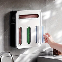 Ziplock Bag Organizer Wall Mounted Plastic Food Storage Drawer Organizer