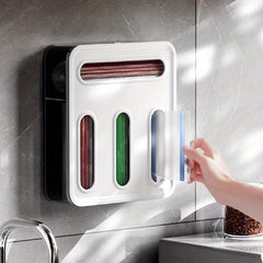 Ziplock Bag Organizer Wall Mounted Plastic Food Storage Drawer Organizer