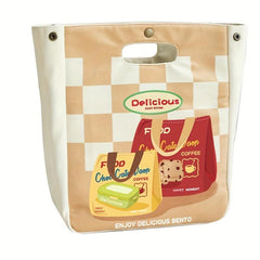 Insulated Lunch Box Handbag for Office Worker Large Capacity Bento Meal Bag