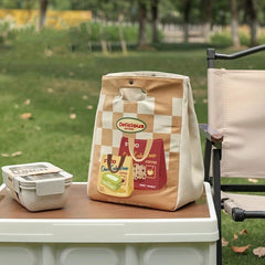 Insulated Lunch Box Handbag for Office Worker Large Capacity Bento Meal Bag