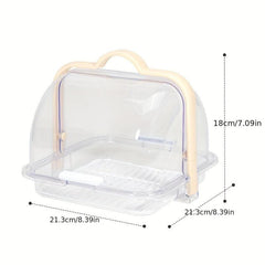 Portable Sealed Cake and Bread Storage Box