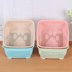 Stylish Fruit and Vegetable Drain Basket for Kitchen