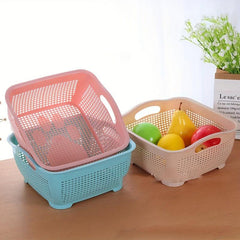 Stylish Fruit and Vegetable Drain Basket for Kitchen