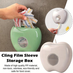 Wall-mounted Cling Bag & Clingfilm Organizer Storage Box
